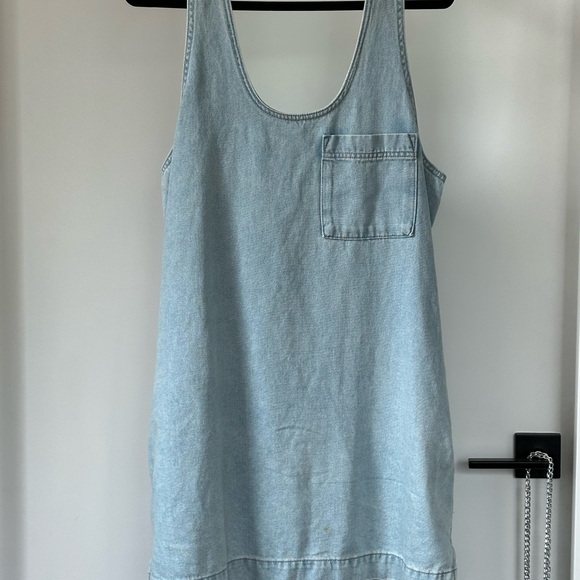 Universal Thread Light Blue Sleeveless denim Mini Dress - Picture 2 of 4